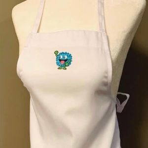 NEW Kid’s Blue Monster Appliqué Apron